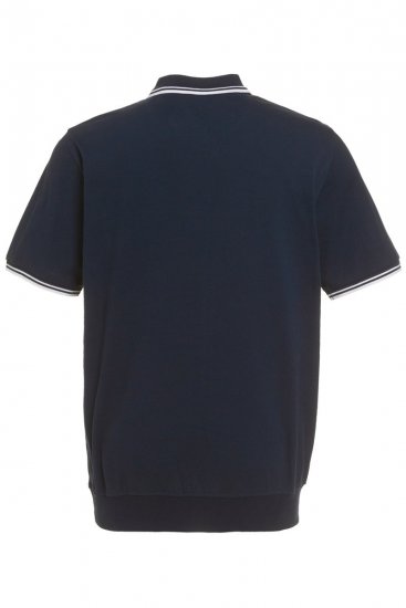 JP1880 802789 Polo con cuello de contraste blanco Azul marino - Polos - Polos 2XL-8XL