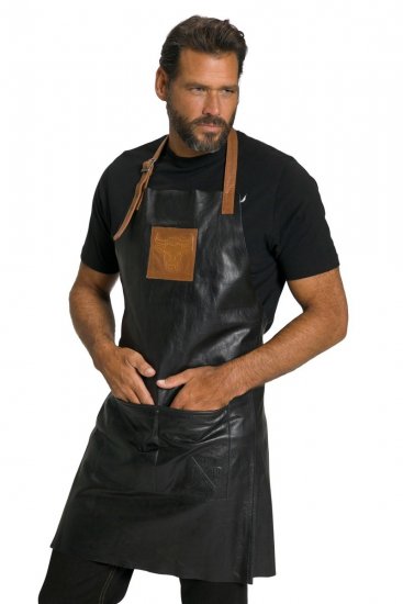 JP1880 803288 Delantal de piel Negro - Delantales - 
