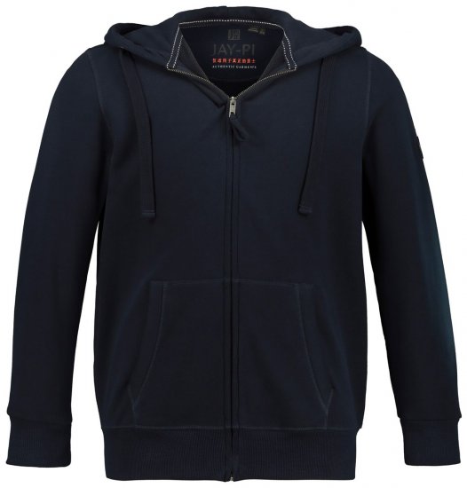 Jay-Pi 804164 Sudadera con capucha y cremallera Azul marino - Sudaderas - Sudaderas 2XL-12XL