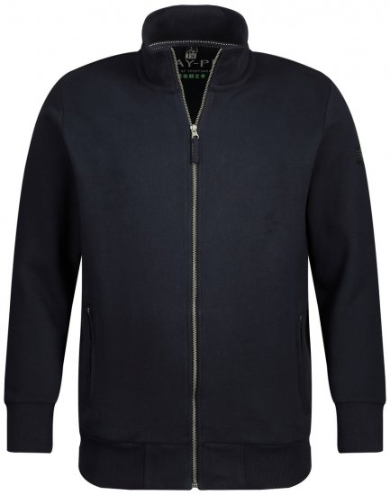 Jay-Pi 804180 Chaqueta de chándal con cuello alto Azul marino - Sudaderas - Sudaderas 2XL-12XL