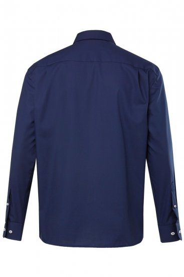 JP1880 804890 Camisa de vestir sin plancha manga larga Azul marino TALL - TALL camisas - Camisas TALL para hombre alto