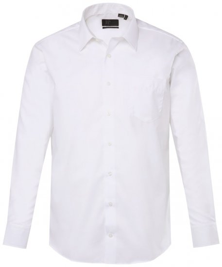 JP1880 804890 Camisa de vestir sin plancha manga larga Blanco TALL - TALL camisas - Camisas TALL para hombre alto