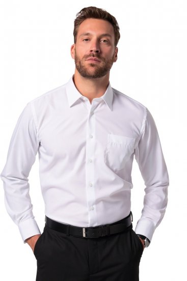 JP1880 804890 Camisa de vestir sin plancha manga larga Blanco - Camisas - Camisas 2XL-10XL