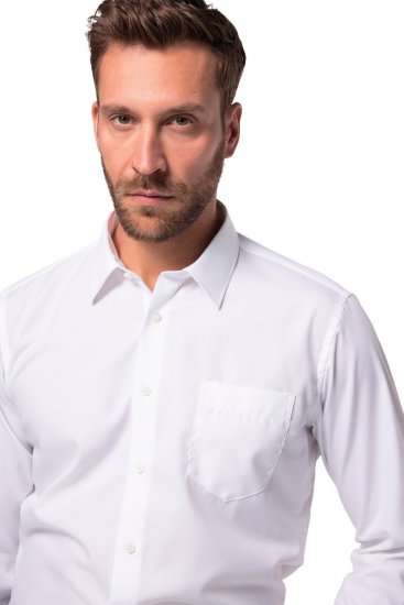 JP1880 804890 Camisa de vestir sin plancha manga larga Blanco - Camisas - Camisas 2XL-10XL
