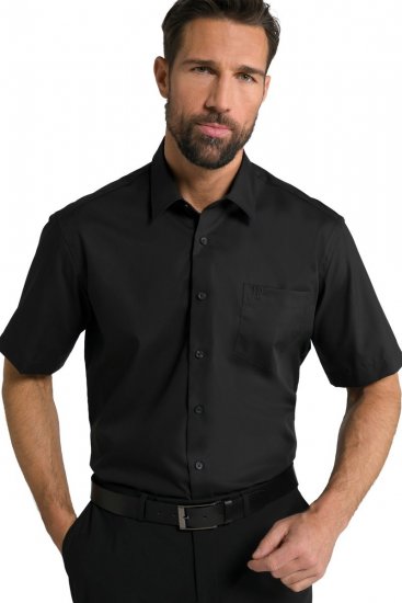 JP1880 804891 Camisa de manga corta Negro - Camisas - Camisas 2XL-10XL