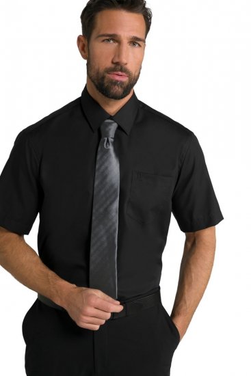 JP1880 804891 Camisa de manga corta Negro - Camisas - Camisas 2XL-10XL