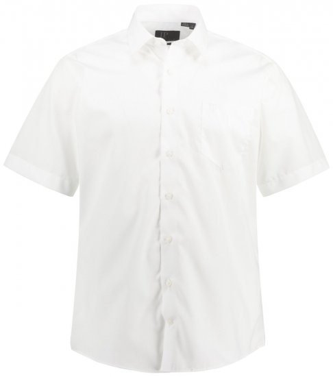 JP1880 804891 Camisa de manga corta Blanco TALL - TALL camisas - Camisas TALL para hombre alto
