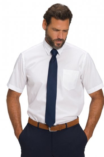 JP1880 804891 Camisa de manga corta Blanco TALL - TALL camisas - Camisas TALL para hombre alto