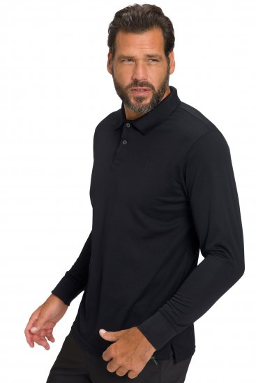 JP1880 Jay-Pi QuickDry Long Sleeve Golf Polo Shirt Black - Ropa deportiva - Ropa Deportiva 2XL-10XL