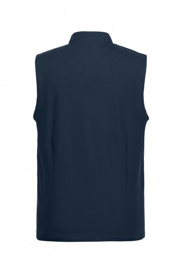 JP1880 Mottled Stretch Knit Stand-up Collar Vest Navy Blue - Chaquetas - Chaquetas Tallas Grandes 2XL-8XL