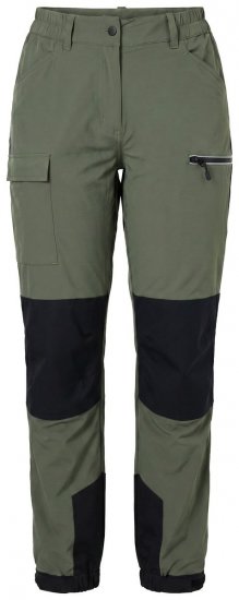 Ulla Popken 807803 Pantalón de senderismo HYPRAR con reflectantes Verde oliva - Ropa de exterior - 