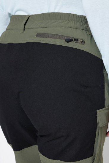 Ulla Popken 807803 Pantalón de senderismo HYPRAR con reflectantes Verde oliva - Ropa de exterior - 
