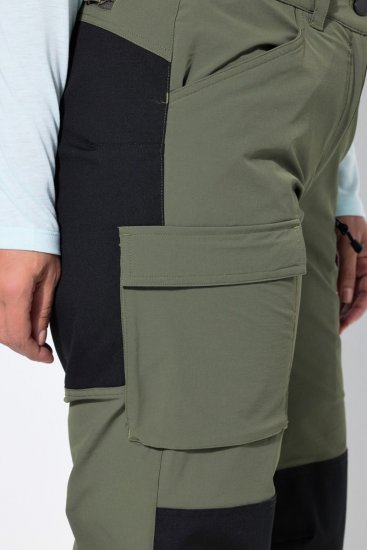 Ulla Popken 807803 Pantalón de senderismo HYPRAR con reflectantes Verde oliva - Ropa de exterior - 