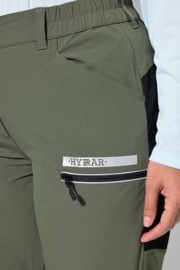 Ulla Popken 807803 Pantalón de senderismo HYPRAR con reflectantes Verde oliva - Ropa de exterior - 