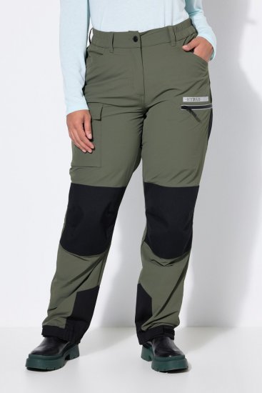 Ulla Popken 807803 Pantalón de senderismo HYPRAR con reflectantes Verde oliva - Ropa de exterior - 