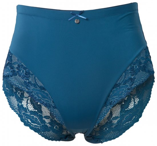 Ulla Popken 809385 Braga moldeadora con encaje Petróleo - Ropa moldeadora - 