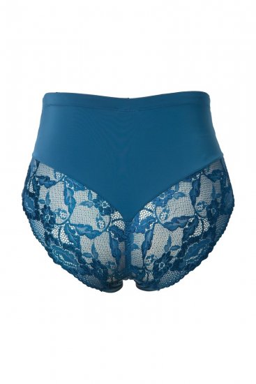 Ulla Popken 809385 Braga moldeadora con encaje Petróleo - Ropa moldeadora - 