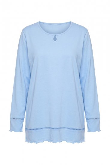 Ulla Popken 810592 Pijama con encaje Azul claro - Pijamas/ropa de estar en casa - 