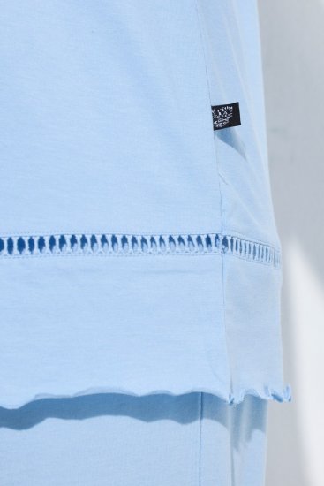 Ulla Popken 810592 Pijama con encaje Azul claro - Pijamas/ropa de estar en casa - 