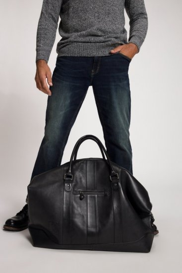 JP1880 810787 Bolsa de viaje en piel de napa ovina Negro - Bolsos - 