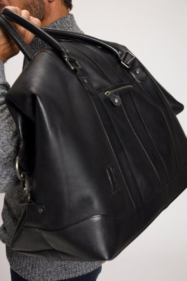 JP1880 810787 Bolsa de viaje en piel de napa ovina Negro - Bolsos - 