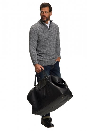 JP1880 810787 Bolsa de viaje en piel de napa ovina Negro - Bolsos - 