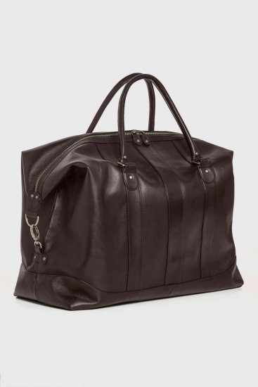 JP1880 810787 Bolsa de viaje en piel de napa ovina Marrón oscuro - Bolsos - 