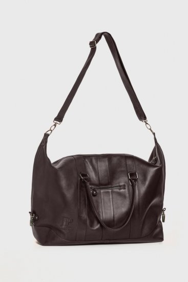 JP1880 810787 Bolsa de viaje en piel de napa ovina Marrón oscuro - Bolsos - 