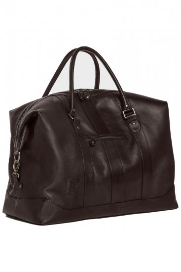 JP1880 810787 Bolsa de viaje en piel de napa ovina Marrón oscuro - Bolsos - 