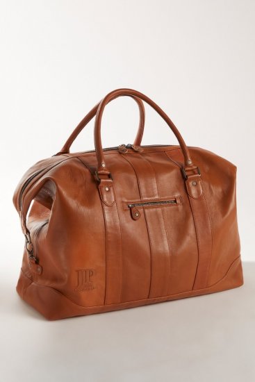 JP1880 810787 Bolsa de viaje en piel de napa ovina Marrón coñac - Bolsos - 