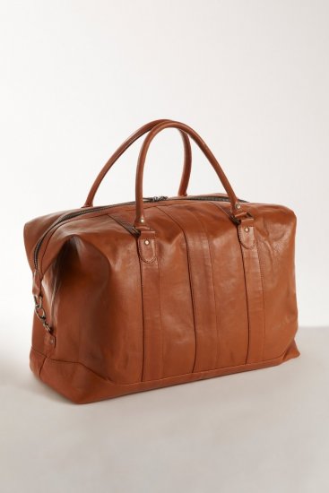 JP1880 810787 Bolsa de viaje en piel de napa ovina Marrón coñac - Bolsos - 