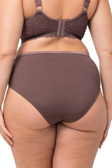 Ulla Popken 811602 Bragas con encaje Marrón - Bragas - 