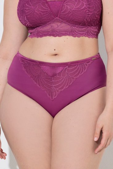 Ulla Popken 811602 Bragas con encaje Morado oscuro - Bragas - 