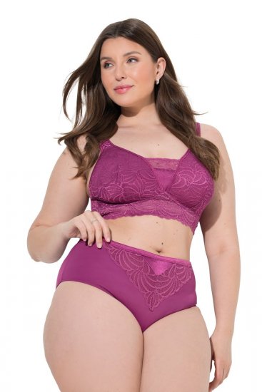 Ulla Popken 811602 Bragas con encaje Morado oscuro - Bragas - 