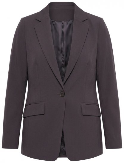Ulla Popken 811944 Blazer clásico Marrón caoba - Blazers - Blazers en tallas grandes para mujer