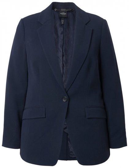 Ulla Popken 811944 Blazer clásico Azul marino - Blazers - Blazers en tallas grandes para mujer