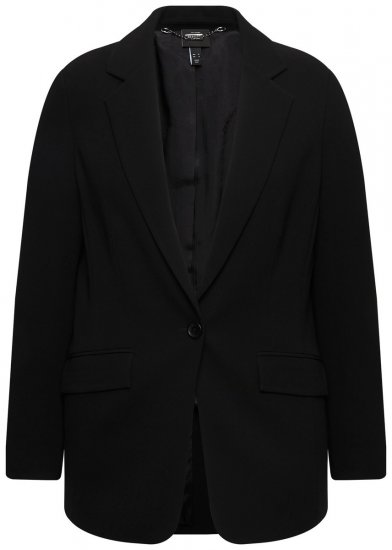 Ulla Popken 811944 Blazer clásico Negro - Blazers - Blazers en tallas grandes para mujer
