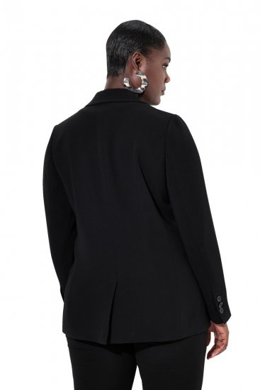 Ulla Popken 811944 Blazer clásico Negro - Blazers - Blazers en tallas grandes para mujer