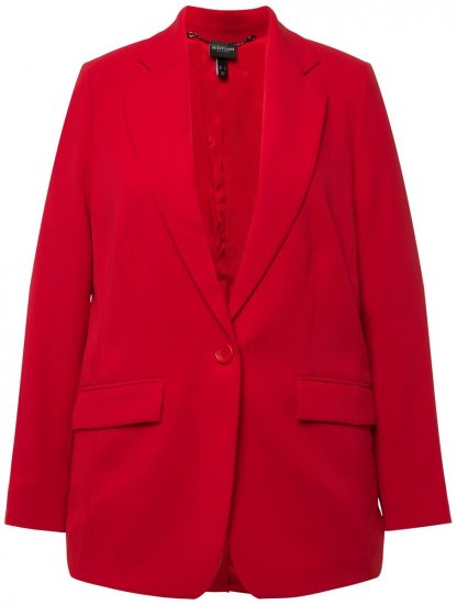 Ulla Popken 811944 Blazer clásico Rojo - Blazers - Blazers en tallas grandes para mujer