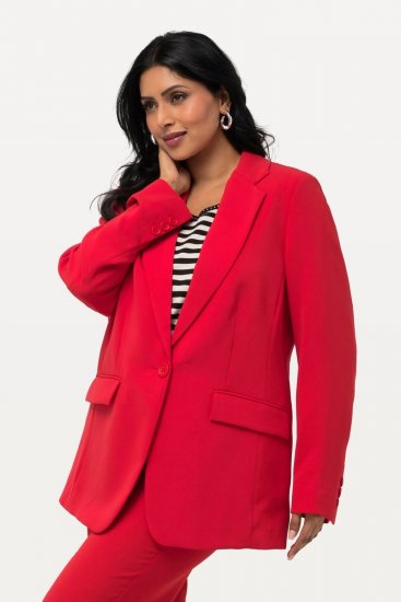 Ulla Popken 811944 Blazer clásico Rojo - Blazers - Blazers en tallas grandes para mujer