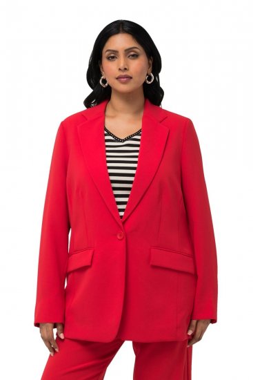 Ulla Popken 811944 Blazer clásico Rojo - Blazers - Blazers en tallas grandes para mujer
