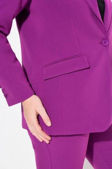 Ulla Popken 811944 Blazer clásico Ciruela - Blazers - Blazers en tallas grandes para mujer