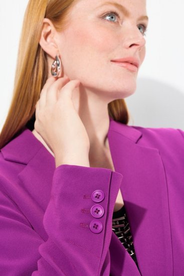 Ulla Popken 811944 Blazer clásico Ciruela - Blazers - Blazers en tallas grandes para mujer