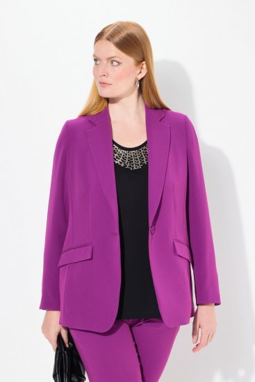 Ulla Popken 811944 Blazer clásico Ciruela - Blazers - Blazers en tallas grandes para mujer
