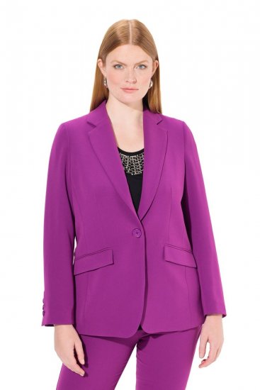 Ulla Popken 811944 Blazer clásico Ciruela - Blazers - Blazers en tallas grandes para mujer