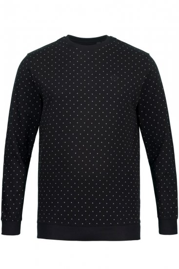 JP1880 Two-piece Pyjamas Long Sleeve and Long Trousers Black - Ropa interior - Ropa interior 2XL-8XL
