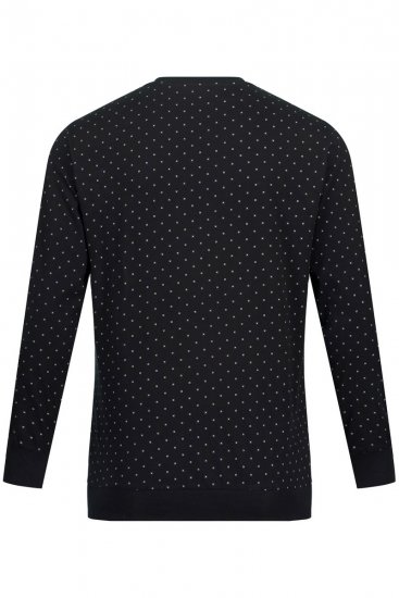 JP1880 Two-piece Pyjamas Long Sleeve and Long Trousers Black - Ropa interior - Ropa interior 2XL-8XL