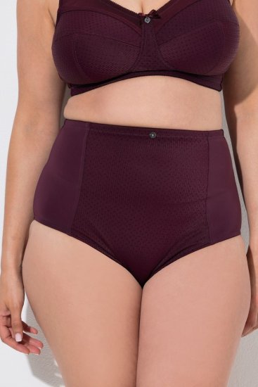 Ulla Popken 813137 Braga moldeadora de talle alto Burdeos - Ropa moldeadora - 