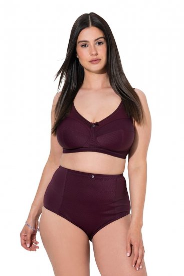 Ulla Popken 813137 Braga moldeadora de talle alto Burdeos - Ropa moldeadora - 