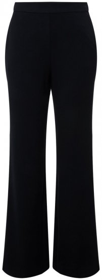 Ulla Popken 813306 Pantalón de traje ancho con cintura elástica Azul marino - Pantalones de tela - Pantalones anchos de tela para mujer